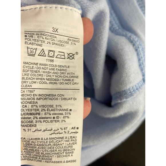 The Gap Women's Light Blue Elastic Waist Size 3X Capri Pants‎ - Picture 4 of 5